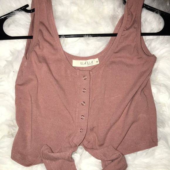 pink waist wrap tank top - Picture 1 of 2